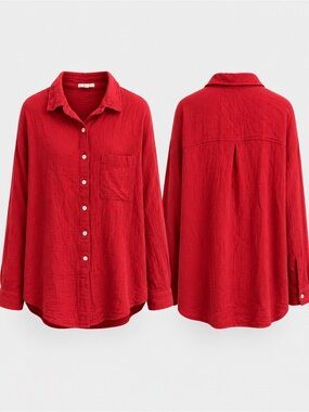Maurices Classic Red Button-Down Shirt